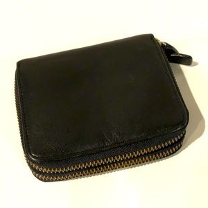 HOBO International double zip leather wallet, EUC